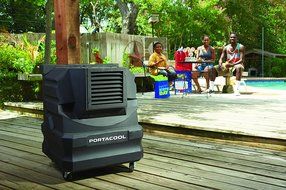 PortacoolPACCYC02 Cyclone 2000 Portable Evaporative Cooler with 500 Square Foot Cooling Capacity, Black N5