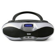 Tyler Portable Sport Stereo MP3/CD Boombox Player TAU104-SL with USB Charging Port for Phones and Tablets, USB... N3