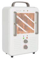 Comfort Glow EUH341 Milk house Style Utility Heater in 2-Tone Cream/Chocolate Finish, 1500-watt