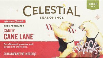 Candy Cane Lane Green Holiday Tea decaf 20 Tea Bags