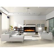 Elite Flame 50" Fusion Pebble Built-in Smokeless Wall Mounted Electric Fireplace N3