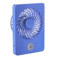 Battery Fan Mini USB Fan 3 Speed Rechargeable Table Fan with 18650 Rechargeable Battery (Blue)