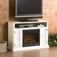 Antebellum Media Electric Fireplace - Antique White N2