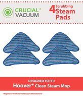 4 Hoover Scrubbing WH20200 Steam Mop Pads, Fits Hoover WH20200 &amp; WH20300, Compare to Part # WH01000, WH01010,...