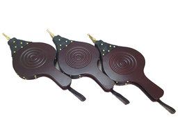 JOYOOO Traditional Fireplace Bellows Fan Wood Vintage Antique Dark Brown Fire Lighter Blower (48cm)