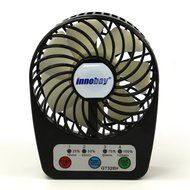 Innobay&reg; Mini Handy Portable Rechargeable Fan Operated by Built-in Lithium Battery, 7 blades, 4 Speeds of Air... N7