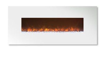 Ambiance 45" Clx2 Electric Fireplace With Flat White Steel Front