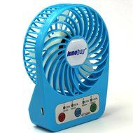 Innobay&reg; Mini Handy Portable Rechargeable Fan Operated by Built-in Lithium Battery, 7 blades, 4 Speeds of Air... N8