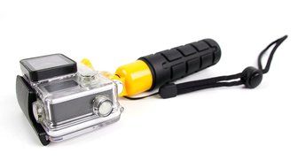 DURAGADGET Limited Edition, Waterproof Hand Grip Pole / Monopod with Wrist Strap in Black &amp; Yellow - Compatible... N2