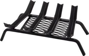 5 Bars Black Steel Grate - 22 inch