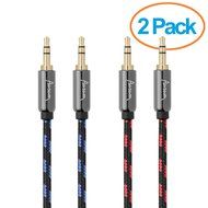 Aurum Cables Male to Male 3.5mm Universal Gold Plated Auxiliary Audio Stereo Cable for iPhone, iPad, iPod, Kindle... N4