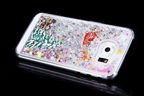 Galaxy Note 5 Case,Galaxy Note 5 Liquid Cover,PHEZEN Christmas Tree Santa Claus Design Cool Quicksand Moving Stars... N18