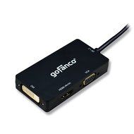 gofanco [5-pack] Gold Plated 6 Feet Mini DisplayPort to DVI Adapter Cable (Black) - Thunderbolt 2 Compatible for... N6