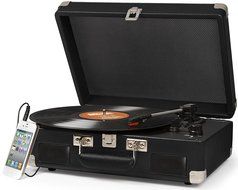 Crosley CR8005C-NV Cruiser II Portable Battery Powered 3-Speed Turntable, Navy