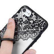 iPhone 7 Case (4.7 inch) - 360 Degree Rotating Ring Holder Kickstand Shockproof Soft TPU Skin Bumper Frame + PC... N15