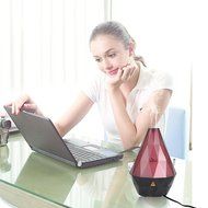 Euleven Aromatherapy Essential Oil Diffuser Portable Ultrasonic Diffusers with Color LED Lights Changing for Home... N7