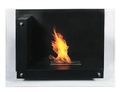 Bioflame Static 13" Burner 12,000BTU Stainless Steel Freestanding Fireplace