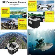 SEREE S4 Ultra HD 4K 360 Degree Panoramic Camera Waterproof WIFI VR Sport Action DV Camcorder (MSD-S4-16GB) N6