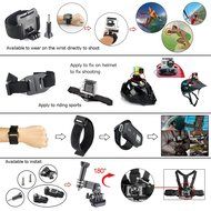 Soocoo Action Camera Accessories Kit for Gopro Hero 4/3+/3/2/1 SJCAM SJ4000 5000 6000 7000 Soocoo C30/C10S Cameras... N4