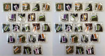 PowerTea Medley Gift Box Mighty leaf Variety 40 Tea Bags with Power for Apple Honey Sticks N4