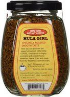 100% Hula Girl Instant Kona Coffee Freeze Dried Jar with Handle 1.4 oz (40g)