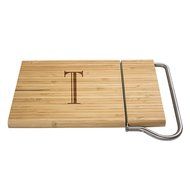 Cathy&#039;s Concepts Personalized Bamboo Cheese Slicer, Letter A N13