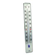 La Crosse Technology 12.2046.61 Brushed Stainless Steel Indoor/Outdoor Thermometer