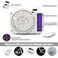 Touchshop Portable Mini USB Camera Shape Hand-Hold Fan by Rechargeable 18650 Battery/USB Infinitely Variable Speeds... N3