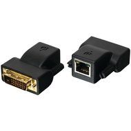 IOGEAR DVI-D CAT5e/6 Mini Extender, Black (GVE200) N3