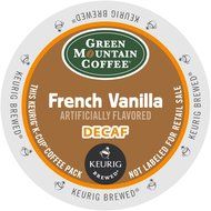 Green Mountain French Vanilla DECAF Flavored Coffee 5 Boxes of 24 K-Cups