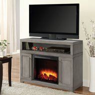 Muskoka 238-152-89 Mackenzie 48 inch Media Electric Fireplace in Light Weathered Grey Finish (Mass) N3