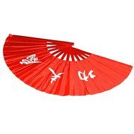 Chinese Kung Fu Tai Chi Fan Arts Dance/Practice Performance Bamboo Folding Fan (Dragon And Phoenix blue background) N6