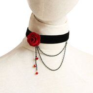 Fashion Black Women's Lace Choker Collar Necklace
