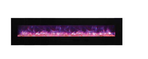 Amantii Wall Mount / Flush Mount Series Electric Fireplace with Ice Media Kit, 60 Inch N13