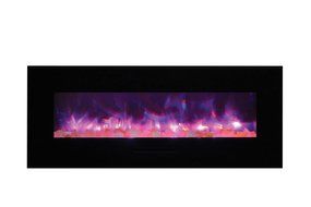 Amantii Wall Mount / Flush Mount Series Electric Fireplace with Ice Media Kit, 60 Inch N15