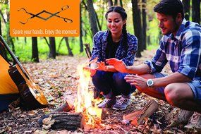 EZ Outdoors Log Grabber - Great Addition to Your Fireplace Tools Set - High Quality Wood Fired Oven Tool Made... N4
