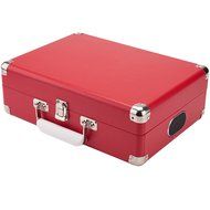 GPO Attache Briefcase Style 3-Speed Portable Vinyl Turntable with Built-in Stereo Speakers and USB Stick for Recording... N2