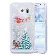 Galaxy Note 5 Case,Galaxy Note 5 Liquid Cover,PHEZEN Christmas Tree Santa Claus Design Cool Quicksand Moving Stars... N22