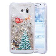 Galaxy Note 5 Case,Galaxy Note 5 Liquid Cover,PHEZEN Christmas Tree Santa Claus Design Cool Quicksand Moving Stars... N24