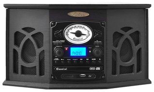 Pyle Home PTCDS7UIW Retro Vintage Turntable with CD/MP3/Casette/Radio/USB/SD, Aux-In and Vinyl-to-MP3 Encoding...