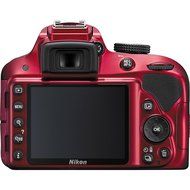 Nikon D3300 Digital SLR Camera &amp; 18-55mm G VR DX II Lens (Red) with WU-1a Wi-Fi Adapter + 32GB Card + Battery... N2