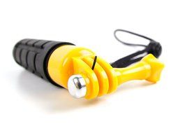 DURAGADGET Limited Edition, Waterproof Hand Grip Pole / Monopod with Wrist Strap in Black &amp; Yellow - Compatible... N11
