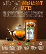 Organic Blooming Tea - 14-Count Variety Pack of Flowering Tea in a Gift Canister - 100% Organic Calendula Flowers... N6