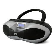 Tyler Portable Sport Stereo MP3/CD Boombox Player TAU104-SL with USB Charging Port for Phones and Tablets, USB... N4