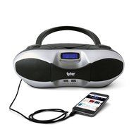 Tyler Portable Sport Stereo MP3/CD Boombox Player TAU104-SL with USB Charging Port for Phones and Tablets, USB... N5