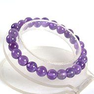 8mm Fashion round gemstone beads stretchable bracelet 7"