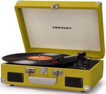 Crosley CR8005C-NV Cruiser II Portable Battery Powered 3-Speed Turntable, Navy N2
