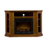 Holly &amp; Martin Ponoma Convertible Media Electric Fireplace, BRN MAHOGANY N2