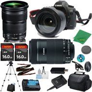 Canon EOS 5D Mark III Camera with 24-105mm IS STM Lens + 55-250mm STM + 2pcs 16GB Memory Card + Camera Case +...
