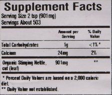One 1 Lb Stinging Nettle Leaf, Cut &amp; Sifted, Organic
